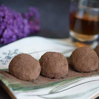 Cocoa Dusted Chocolate Truffles Recipe