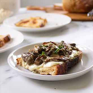 Savory Mushroom and Whipped Ricotta Toast - Gourmet Food Store