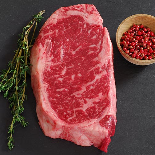 Wagyu Beef New York Strip Steak MS8 - Whole | Gourmet Food Store Photo [1]