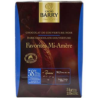 Cacao Barry Dark Chocolate - 58% Cacao - Favorites Mi-Amere
