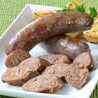 Elk Sausages with Madeira Wine