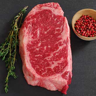 Wagyu Beef New York Strip Steak MS8 - Whole, PRE-ORDER