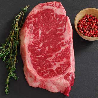 Wagyu Beef New York Strip Steak MS8 - Cut To Order