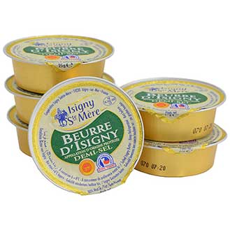 Isigny Butter Portion Cups, Salted