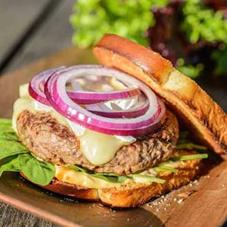 Labor Day Recipe: Lamb Burger With Brie and Spicy Sriracha Mayo