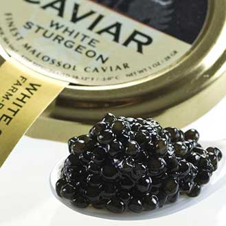 American White Sturgeon Caviar - Malossol, Farm Raised