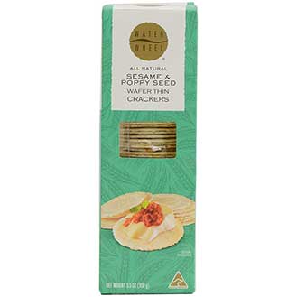 Wafer Thin Crackers with Sesame and Poppy Seed