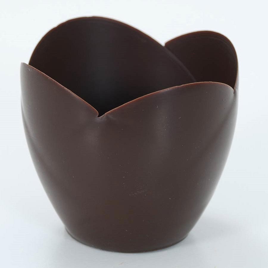 Dark Chocolate Tulip Cup 3 Inch Gourmet Food Store