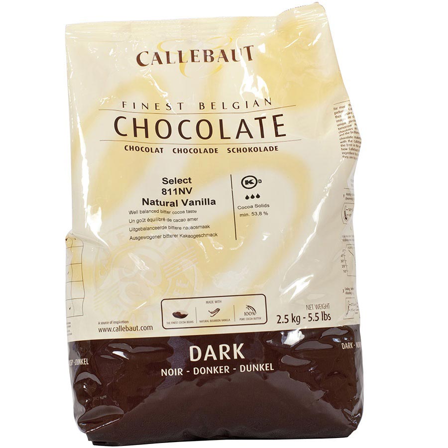Barry Callebaut 70128 Semi Sweet Dark Chocolate Chips 