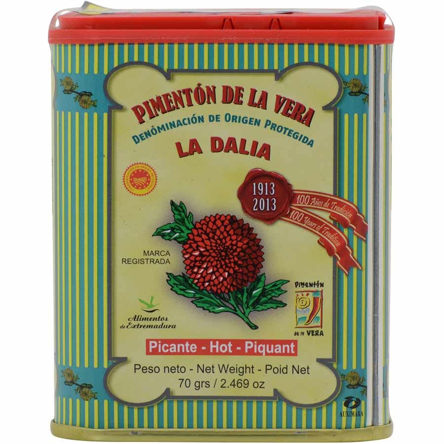 Artisan Spanish smoked paprika, Pimenton from La Vera region. Hot and  Sweet. Set of 2 tins.