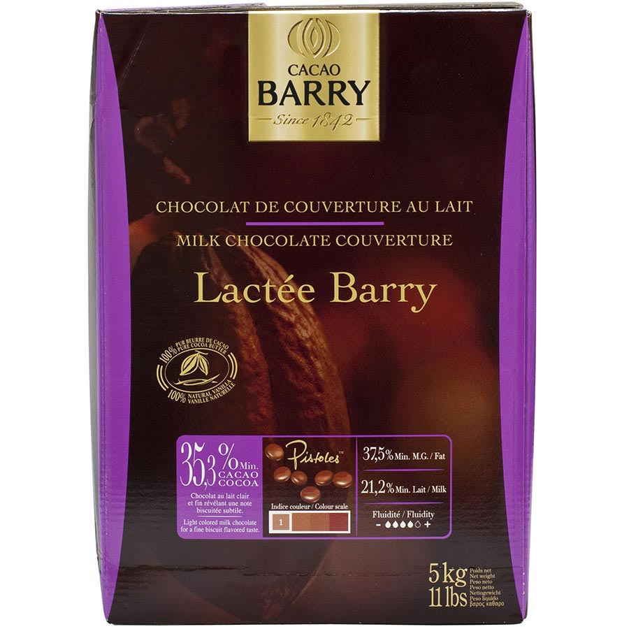 Cacao Barry Purete Lactee Superieure Milk Chocolate Pistoles