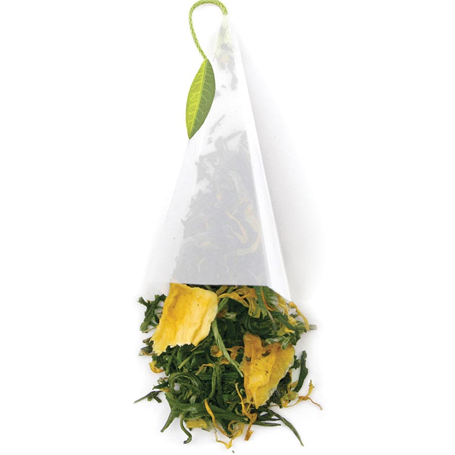 Brew La La Tea Organic Tea Bags, Ginger Mango Green Tea , 50 Count