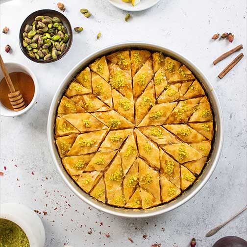 Turkish Pistachio Baklava Recipe - Gourmet Food Store Photo [1]