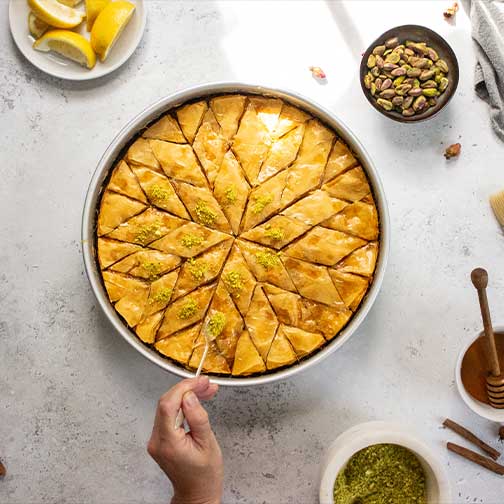 Turkish Pistachio Baklava Recipe - Gourmet Food Store Photo [2]