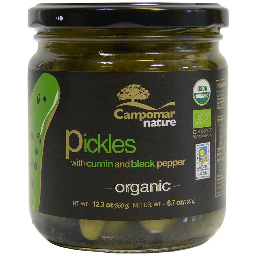 Spanish Pickles with Cumin and Black Pepper - Organic - Gourmet Food Store