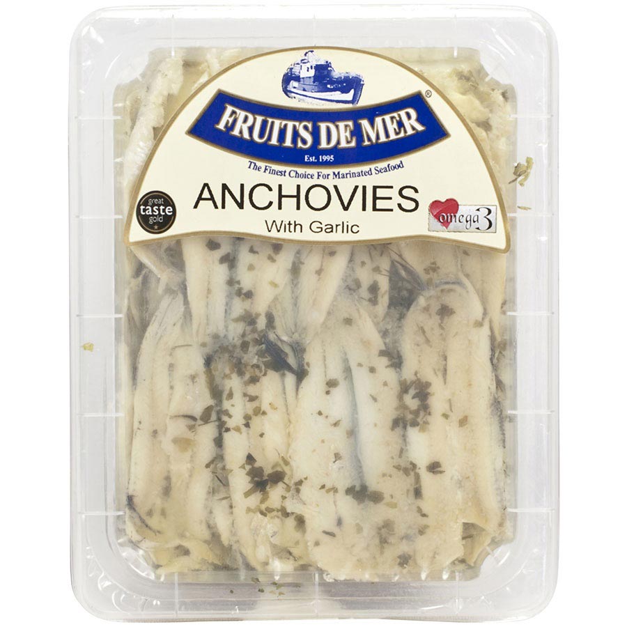 White Anchovies Marinated in Garlic Sauce by Fruits de Mer 