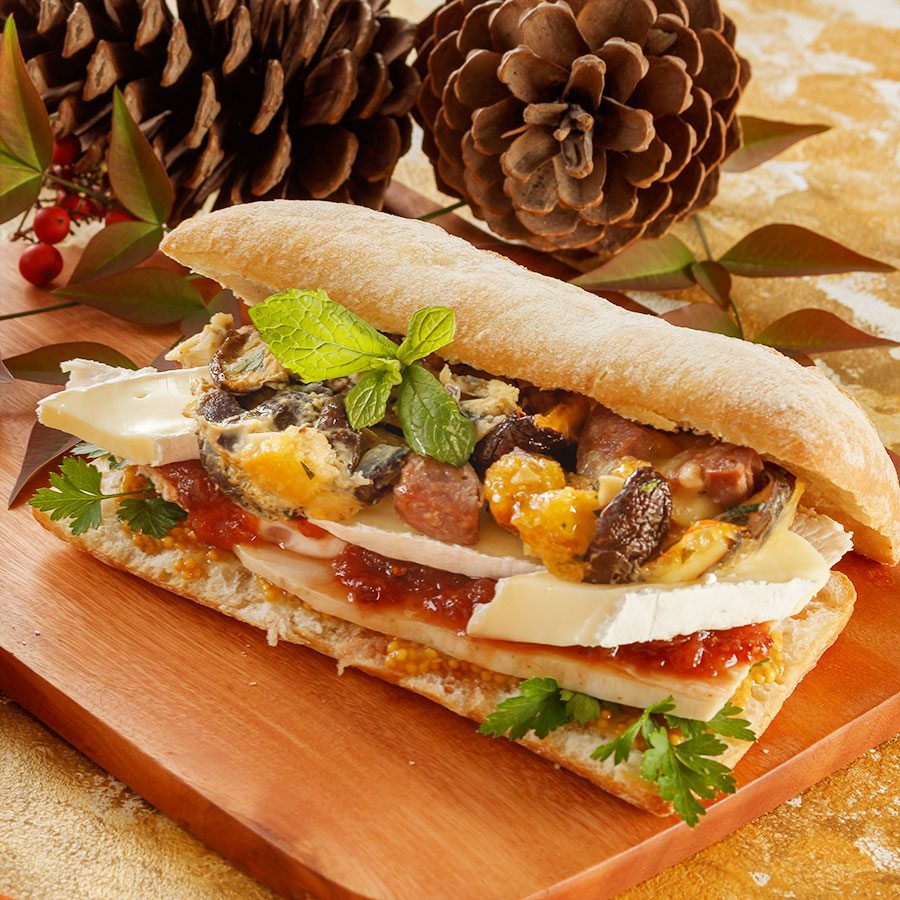 Thanksgiving Turkey, Cranberries and Brie Leftover Sandwich Recipe ...