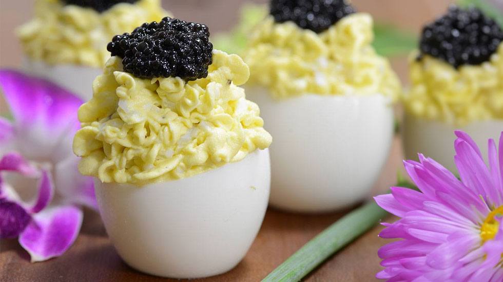 Caviar Deviled Eggs