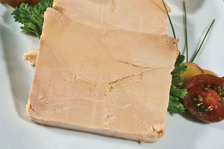Delicious foie gras on a plate, photo by Gourmet Food Store