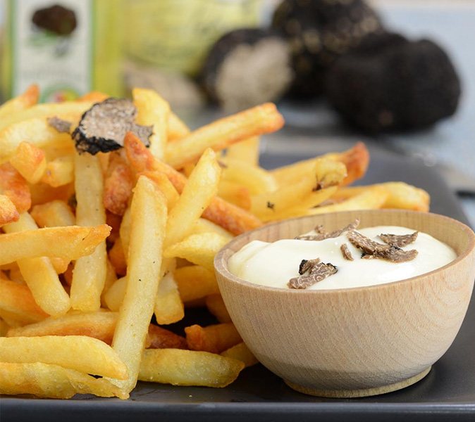 Delicious truffle with french fry, image by Gourmet Food Store