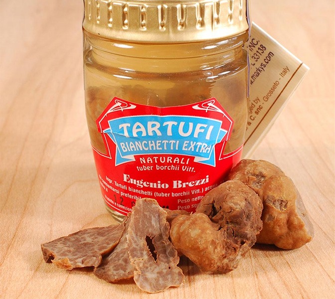 An example of storing preserved truffles in a jar, photo by Gourmet Food Store