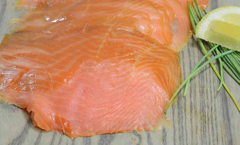 Delicate slices of smoked salmon, photo by Gourmet Food Store