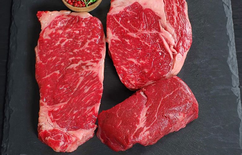 Beautifully marbled Wagyu Beef, photo by Gourmet Food Store
