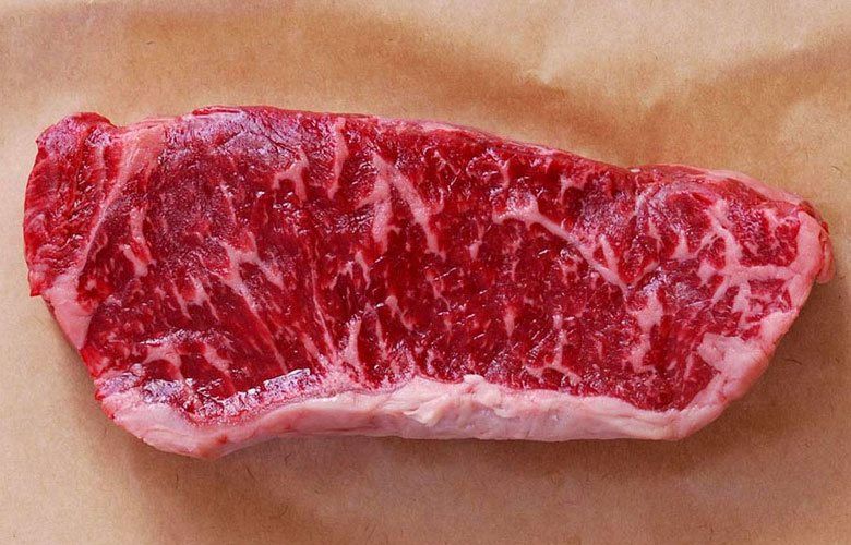  Example of a Wagyu beef cut with a marble score of 6, photo by Gourmet Food Store