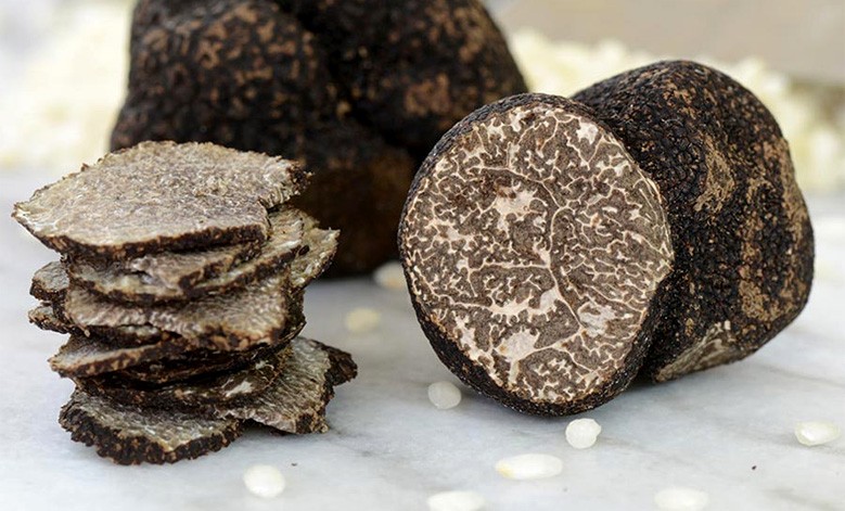 Front view of fresh black truffles, photo by Gourmet Food Store