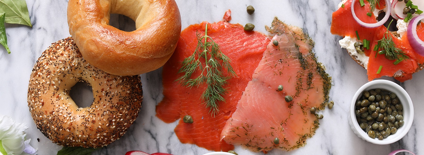 view of delicious cheeses and meats on a board