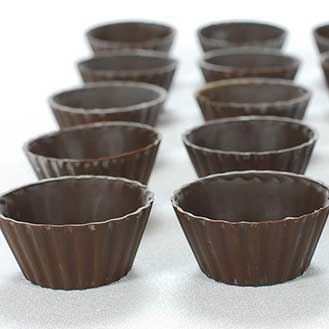 Dark Victoria Chocolate Cups - 2.5 Inch