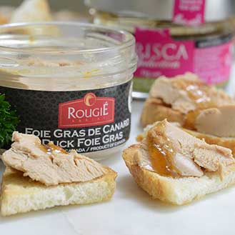 Lot de 2 foie gras de canard entier mi-cuit de 400g 8 pers