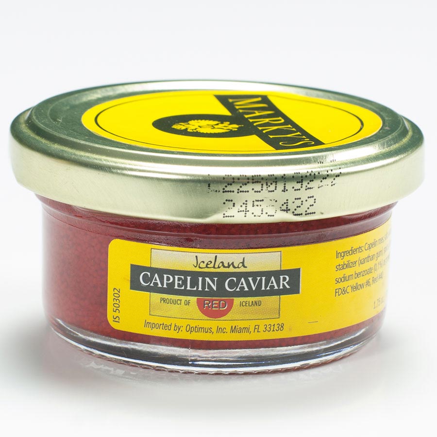 Red Capelin Caviar From Iceland Buy Caviar Online At Gourmet Food Store