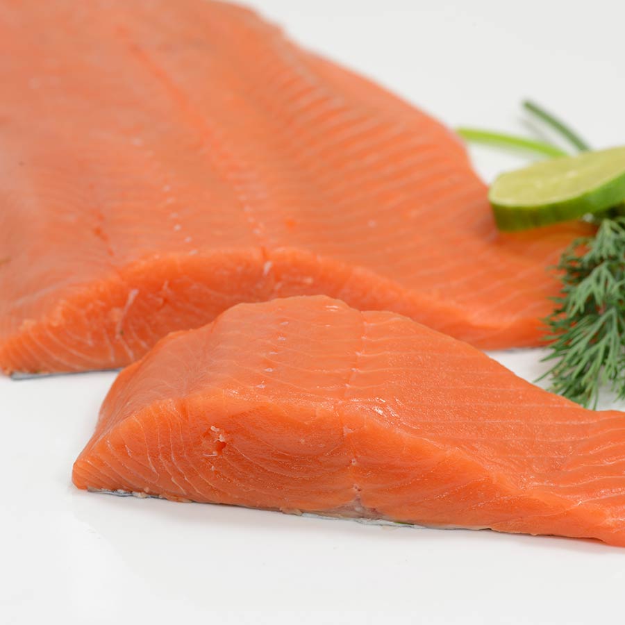 Alaska Wild King Salmon Fillets Wild Caught Chinook Gourmet Food Store