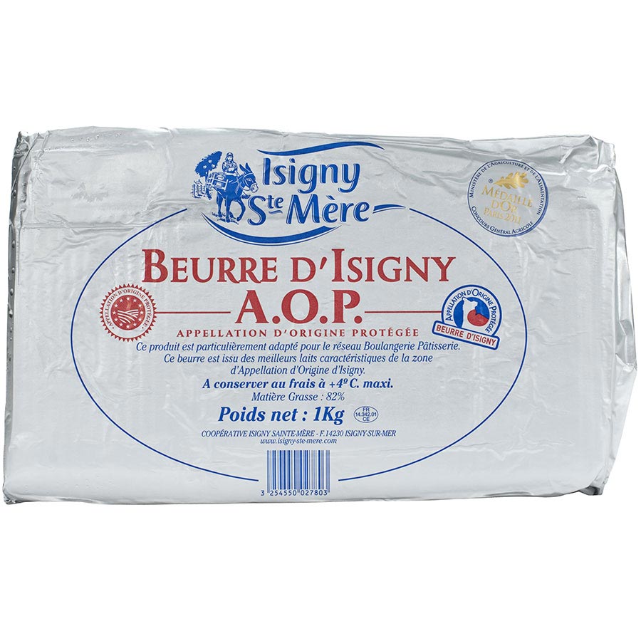 Butter from Isigny - Pastry Sheet Butter, 10 - 2.2 lb Sheets