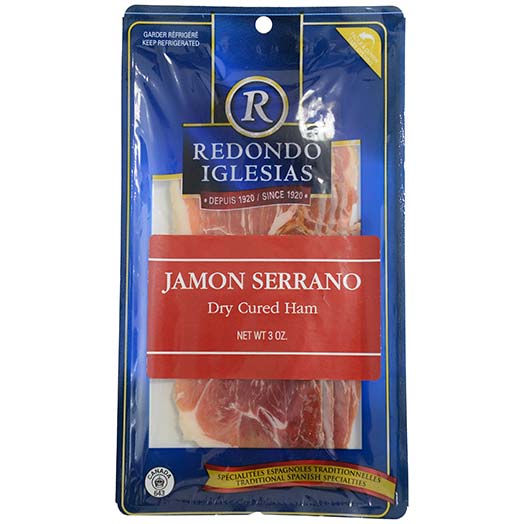 Jamon Serrano - Dry Cured Ham, Pre-Sliced Photo [1]