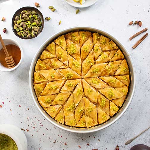 Turkish Pistachio Baklava Recipe - Gourmet Food Store Photo [1]