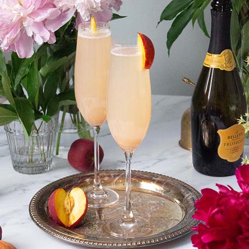 White Peach Bellini Recipe - Gourmet Food Store Photo [1]